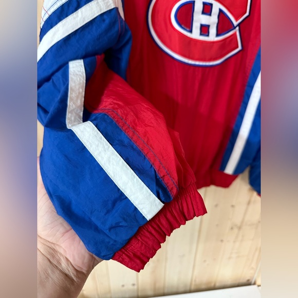 Vintage Starter Canadians Jacket Size L, NHL Windbreaker, Montreal, Official - Picture 3 of 6